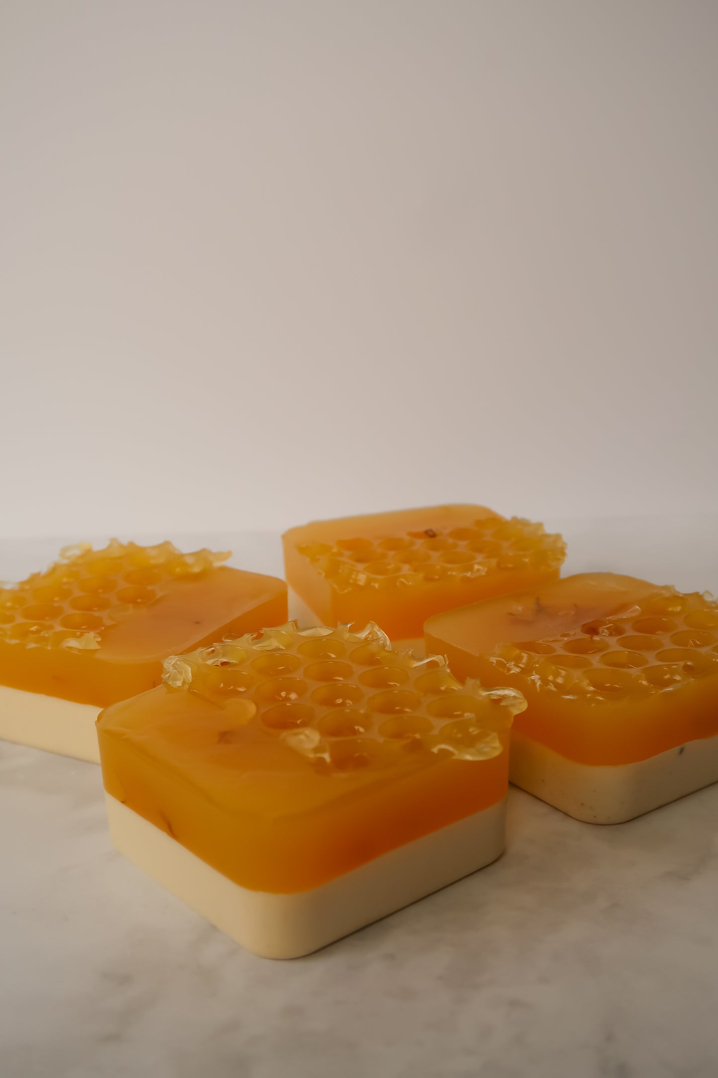 Honey, I'm Comb! | Honey & Oatmeal Soap Bar Topped with Organic Dried Calendula
