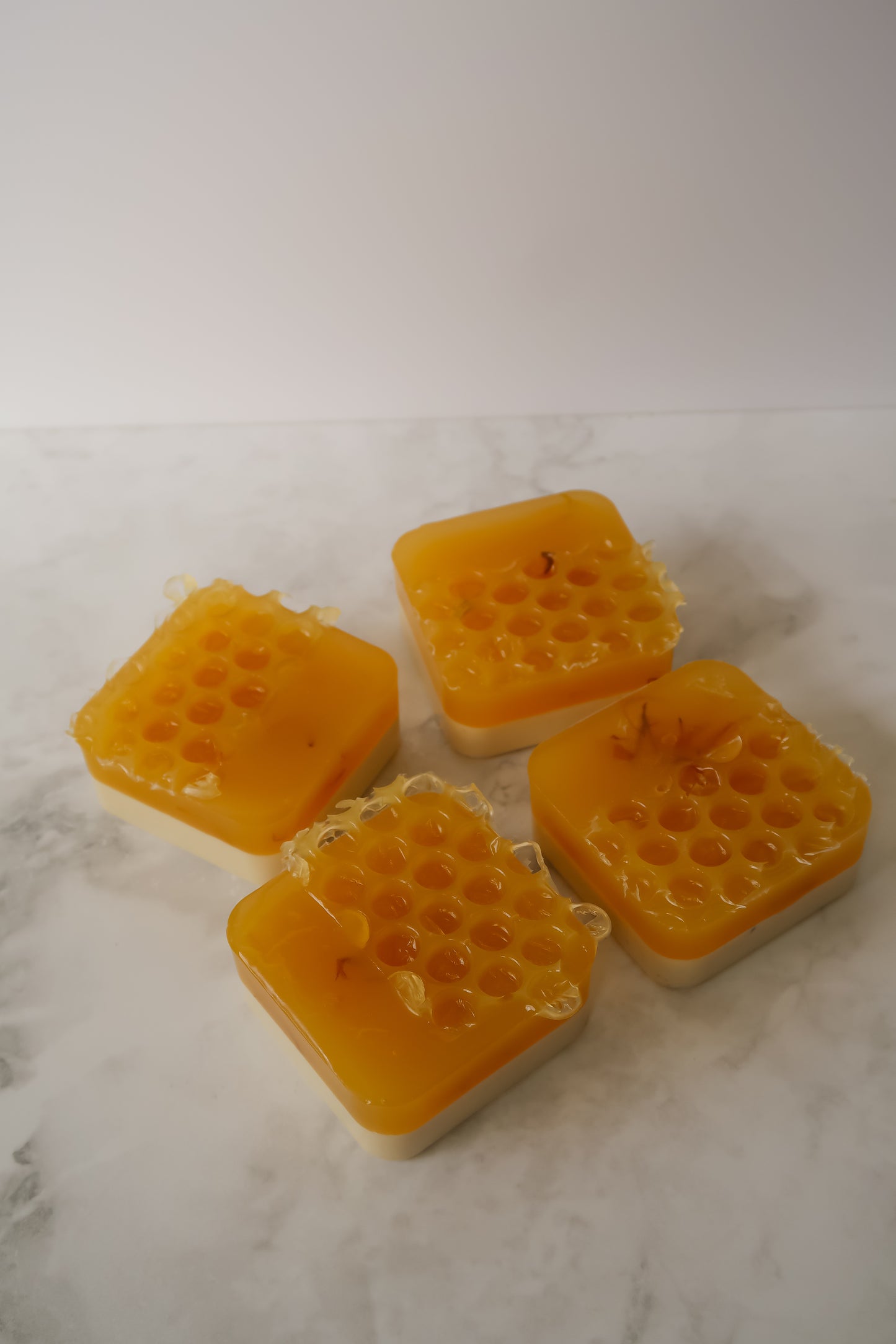 Honey, I'm Comb! | Honey & Oatmeal Soap Bar Topped with Organic Dried Calendula
