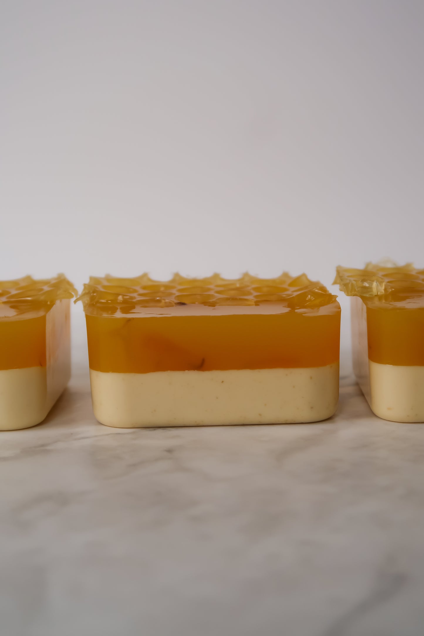Honey, I'm Comb! | Honey & Oatmeal Soap Bar Topped with Organic Dried Calendula