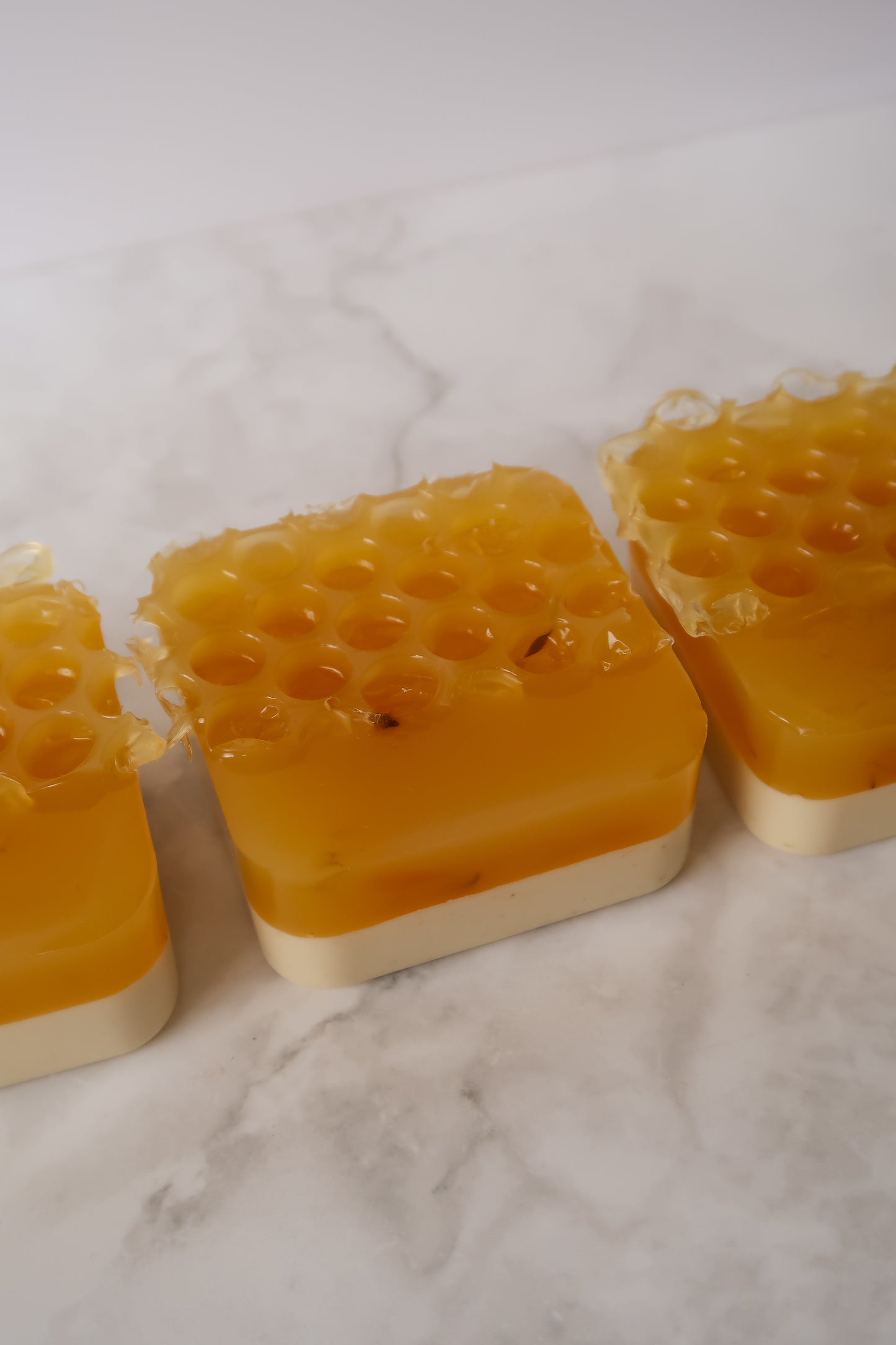 Honey, I'm Comb! | Honey & Oatmeal Soap Bar Topped with Organic Dried Calendula