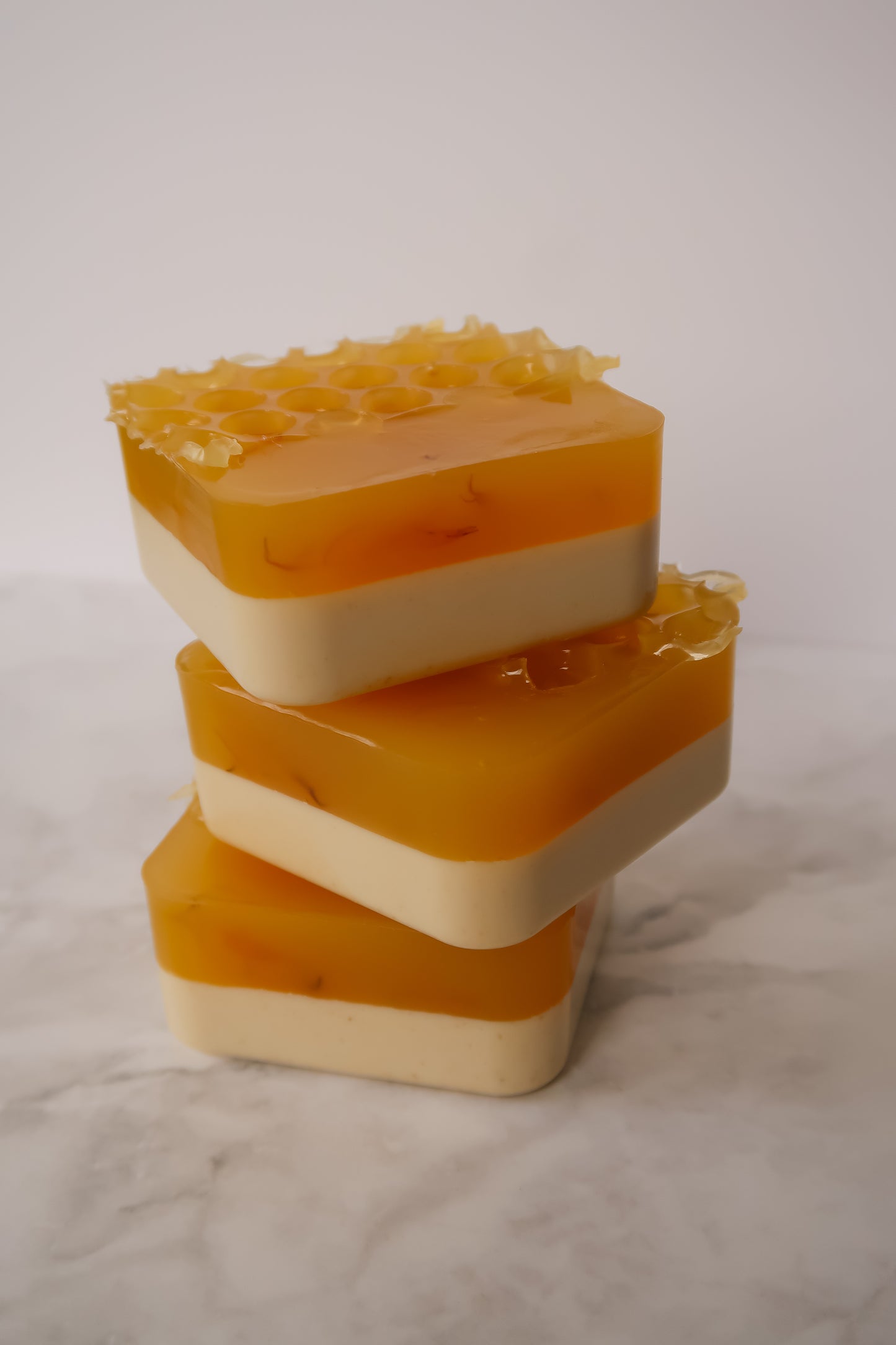 Honey, I'm Comb! | Honey & Oatmeal Soap Bar Topped with Organic Dried Calendula